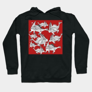 Group of Spotted Handfish Hoodie